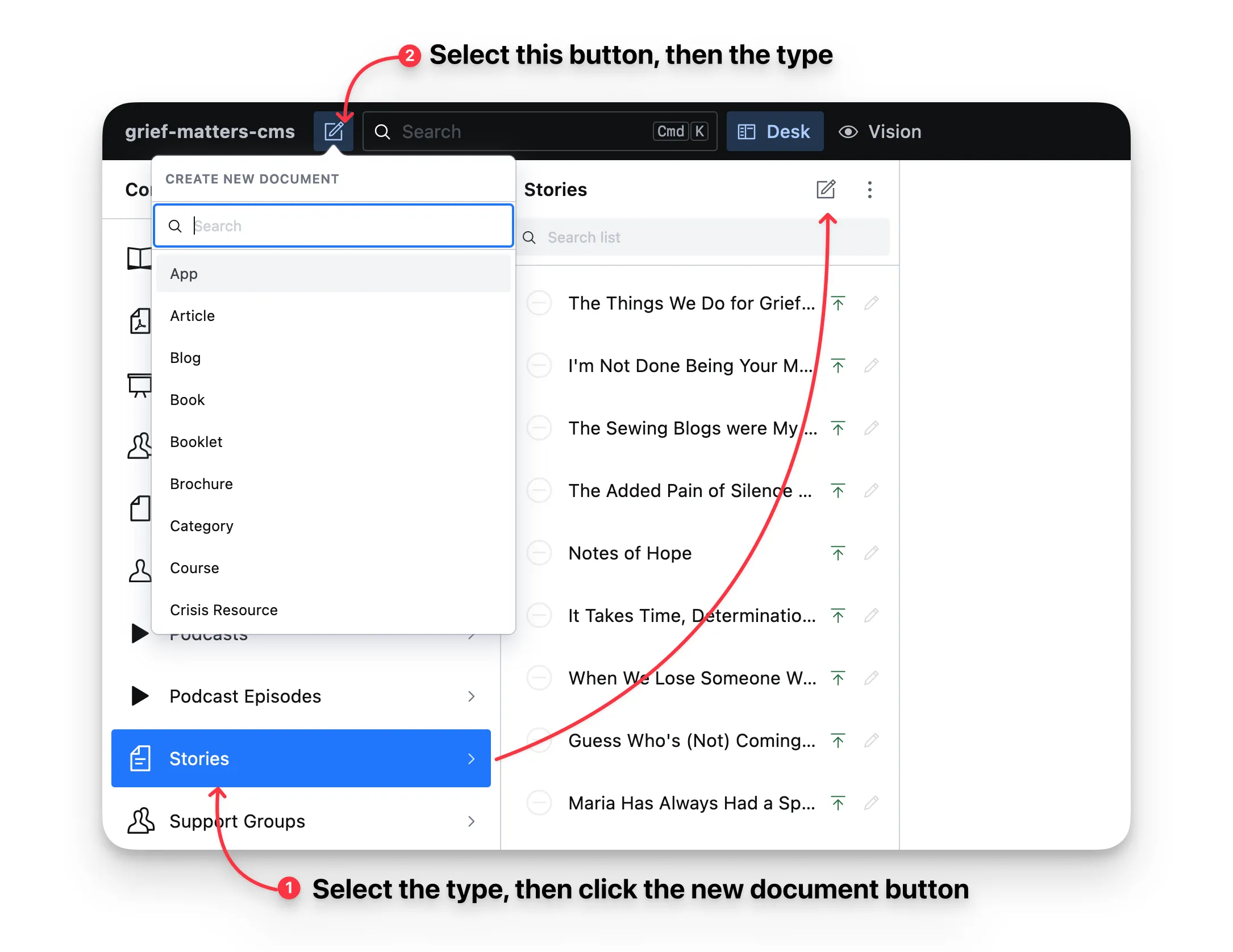 Create a new document