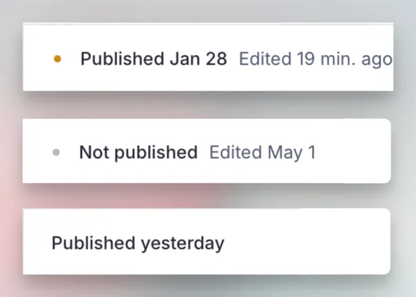 Editing pane document state