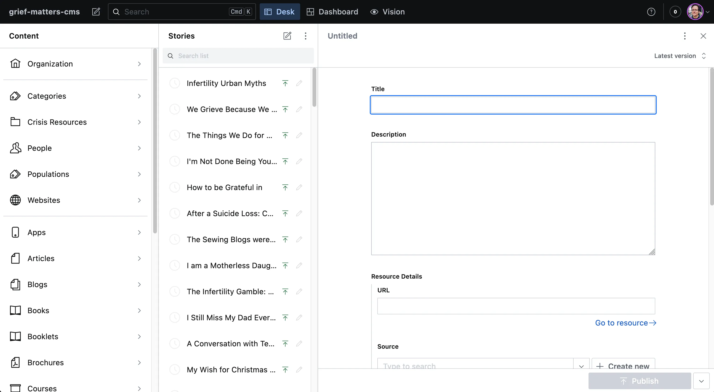 Empty document editor